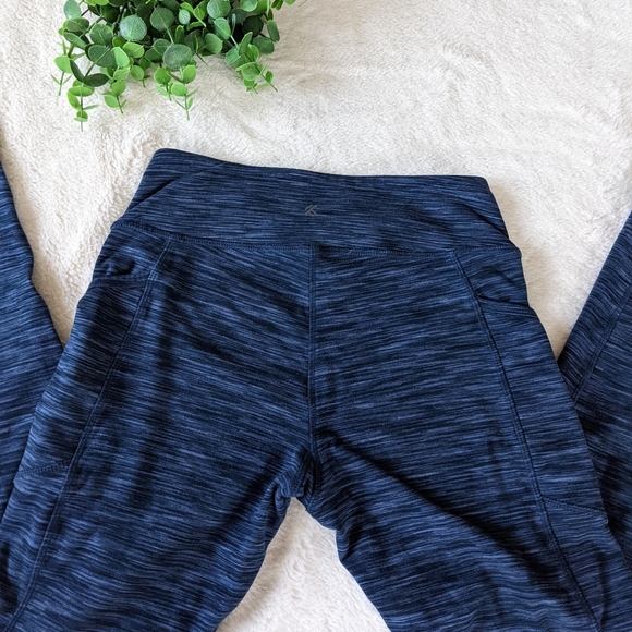 Kyodan Dark Blue Leggings With Pockets Size XS - Picture 2 of 8